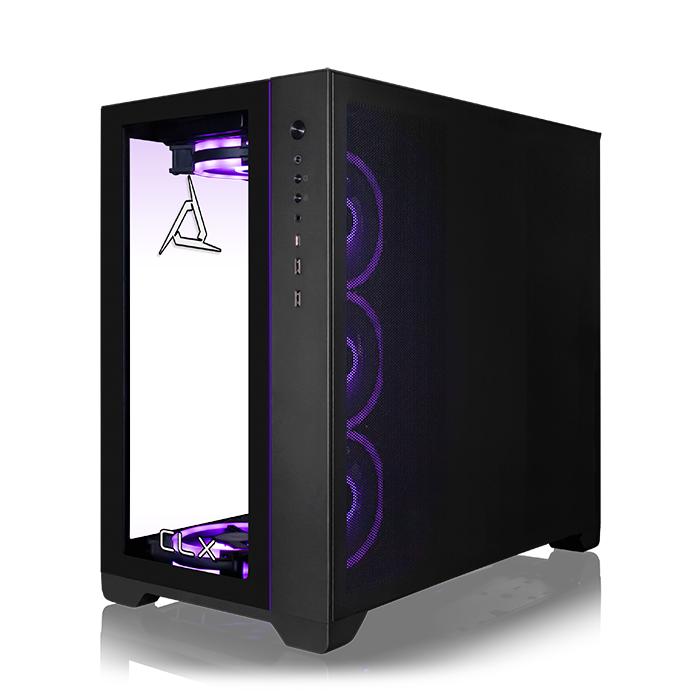 CLX SET Gaming PC -  Intel Core i9 14900KF 3.2GHz 24-Core Processor, 64GB DDR5 5600 RGB Memory, GeForce RTX 5070 12GB GDDR7 Graphics, 2TB NVMe M.2 SSD, 6TB HDD, 360mm AIO, WiFi, Neo Qube Dual Chamber ATX Black, 9 RGB Fans, Windows 11 Home 64-bit