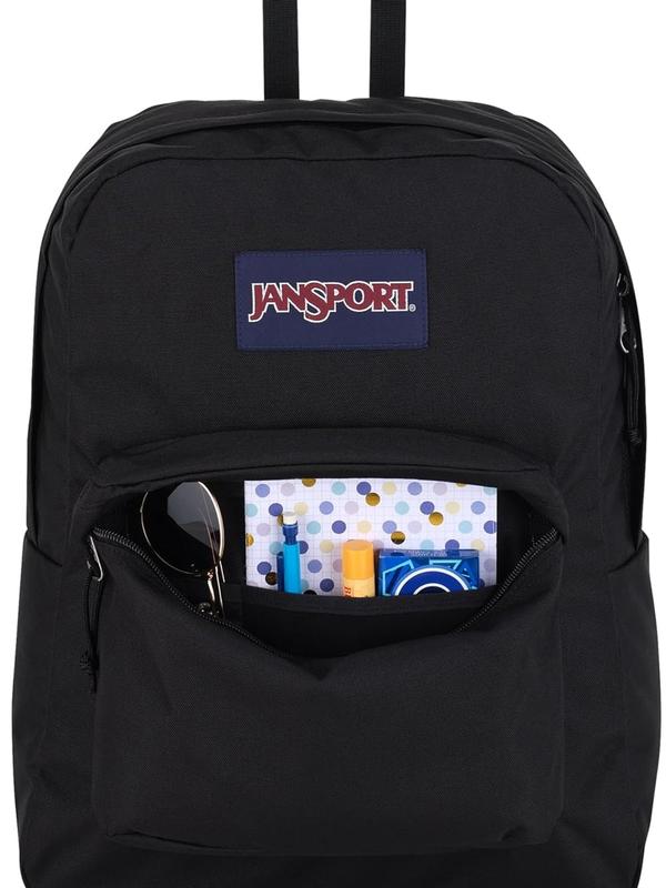 JanSport SuperBreak One Backpacks - Durable, Lightweight Bookbag with 1 Main Compartment, Front Utility Pocket with Built-in Organizer - Premium Backpack, Black