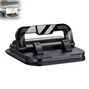 Car Phone Holder 360 Degree Rotation, Car Navigation Dashboard Mount, Adjustable Horizontal Vertical Angle Suction Cup Non Slip Phone Holder for iPhone Android Smartphones