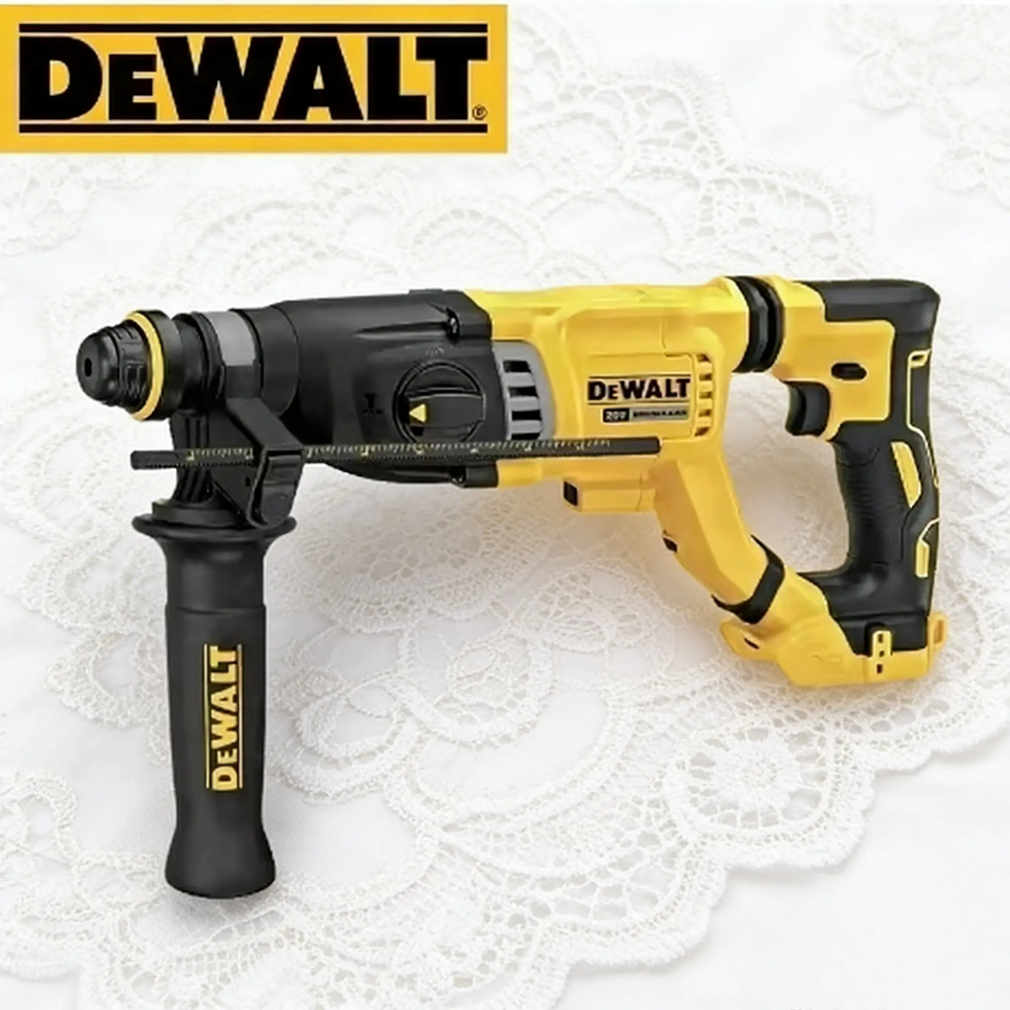 DEWALT DCH263 SDS-Plus Rotary Hammer - 1-1/8 in 20V MAX Cordless Drilling Machine, High Torque Cordless Drill, Heavy-Duty SDSPlus Tool for DIY Repair (Bare Tool)