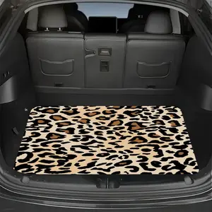 1 piece leopard print pattern car trunk pad, anti-fouling, wear-resistant and easy to clean, multi-functional non-slip trunk pad, suitable for a variety of models, enhance fashion sense