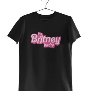 Funny Britney Bitch Cotton T-Shirt - The Office Saying Printed Tee for Men, Women, Unisex Tshirt