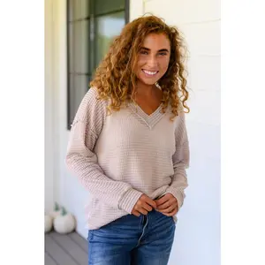 Calm In The Chaos V-Neck Sweater