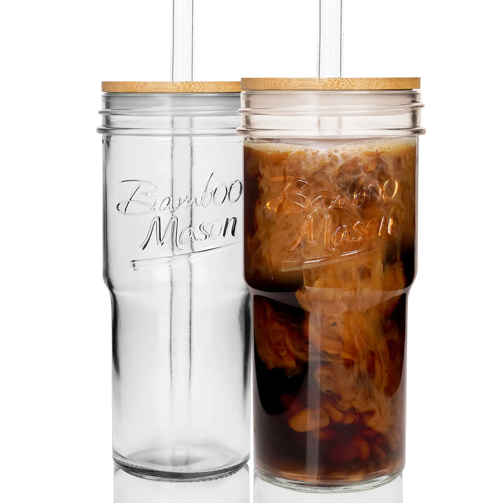 24oz Mason Jar Inspired Glass Cups with Lids and Straws-for Car Cup  Holders,Travel Coffee Mugs, Cute Tumblers,Valentines Day Gifts Classic  Drinkware - TikTok Shop