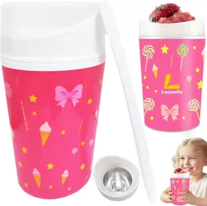 Unique DIY Slushie Cup,Quick Frozen Homemade Single-Serving Slushies,Magic Quick Frozen,Double Layer Squeeze Cup Slushy Maker for Kids Friends Family, BPA-free