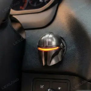 Mandalorian Engine Start/Stop Button Cover Ignition Button Decorative Cap for Toyota