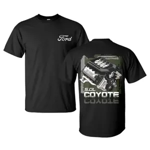 Ford 5.0L Coyote T-Shirt, High-Performance V8 Engine Graphic Tee, Muscle Car T-Shirt for Mustang Fans & Gearheads, Ford Racing Enthusiasts Gift T-Shirt, Automotive Engine Graphic Top