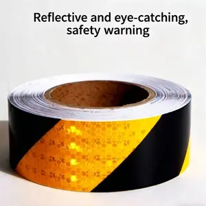 Reflective Tape 1.97 Inches Wide, Dual Color, Warning Reflective Tape, Safety Address Label, Car Reflective Sticker