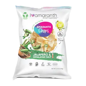 Iamaranth Chips - Jalapeño + Himalayan Salt Garlic Snack Garlic Snack