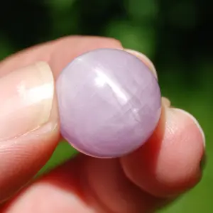 ONE Mini Kunzite Crystal Sphere, 14mm to 18mm