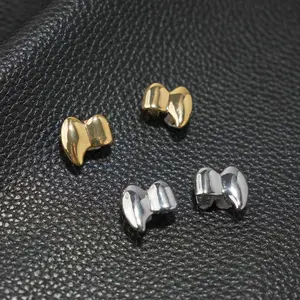2pcs Hip Hop Grillz Copper Double Cosplay Fangs Personality Cool Grillz Cool for Both Men and Women Accessory Oral
