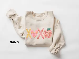 Teacher Valentines Day XOXO Sweatshirt, Funny Teacher Love Shirt, Teacher Valentine Shirt, Valentine Gifts For Teacher, Teacher Love Shirt