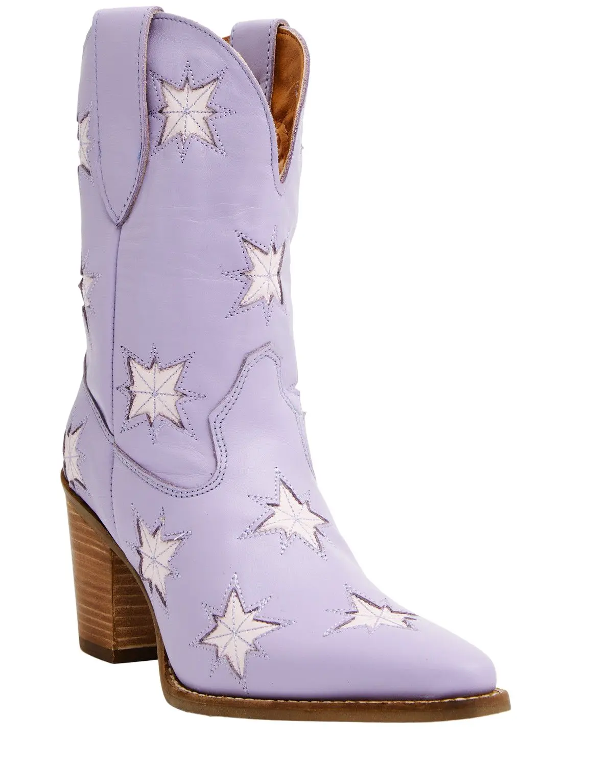 Dingo Women's Starburst Western Booties Round Toe - Di2248-Lvdr Dingo Women's Starburst Western Booties Round Toe - Di2248-Lvdr