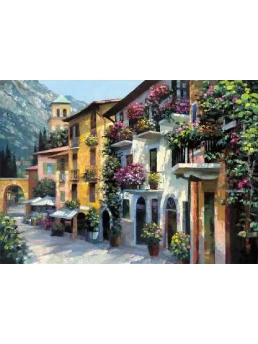 Image Conscious PDXB2706DSMALL Village Hideaway Poster Print by Howard Behrens, 9 x 12 - Small