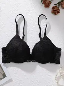 Women's Sexy Lace Push-Up Bra, High Elasticity High Support, Breathable Comfort, Suitable for All Seasons, Perfect for Dates, Beach, Party