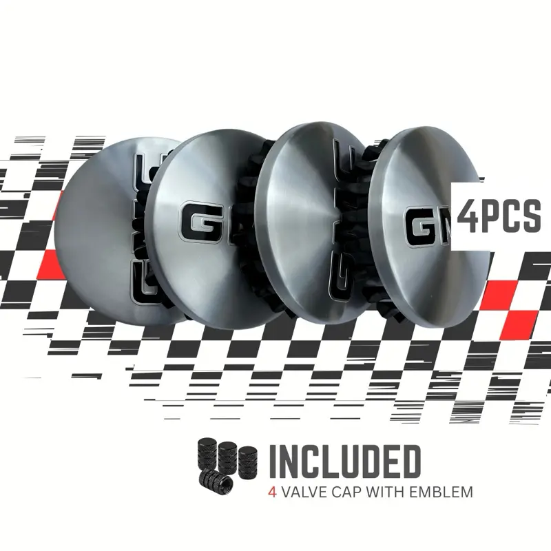 Universal Wheel Hub Center Caps, Black, 3.25 Inch, Auto Wheel Cover Replacement, Set of 4