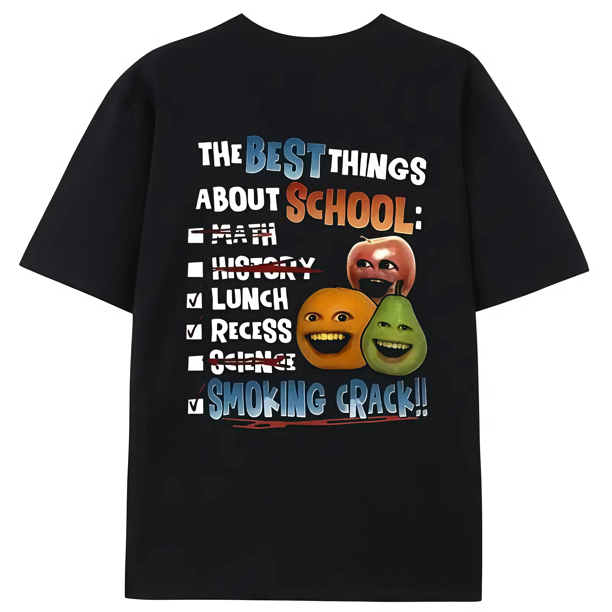 Unisex 100% Cotton Funny Orange Cartoon Character Meme Graphic Sports T-Shirt, Crew Neck, Short Sleeve, Breathable Soft Casual Streetwear Tee For Men Women