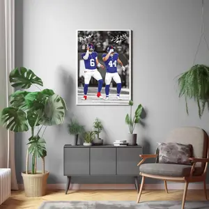 Jaxson Dart Poster, Cam Skattebo Poster, Signed Football Poster
