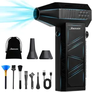 Compressed Air Duster-150000RPM Air Duster for Keyboard & PC Infinitely Speed Fan Dryer Blower for Car, Air Bed, Outdoors, Home.