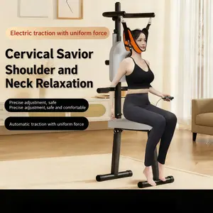 Electric Cervical Traction Chair 330lbs Load 3.7V Remote Control 2025 Trending for Home Healthcare Neck Back Pain Relief Intelligent Adjustable