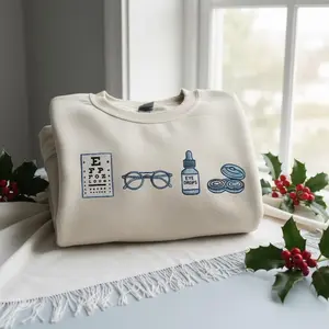 Embroidered Optometrist Sweatshirt, Certified Paraoptometric Crewneck, Eye Doctor Gift, Optometry Shirt, Vision Care Sweater #303