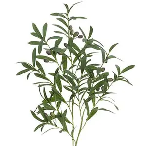 Green & Gray Olive Spray 42" - 3 Stems Artificial Greenery