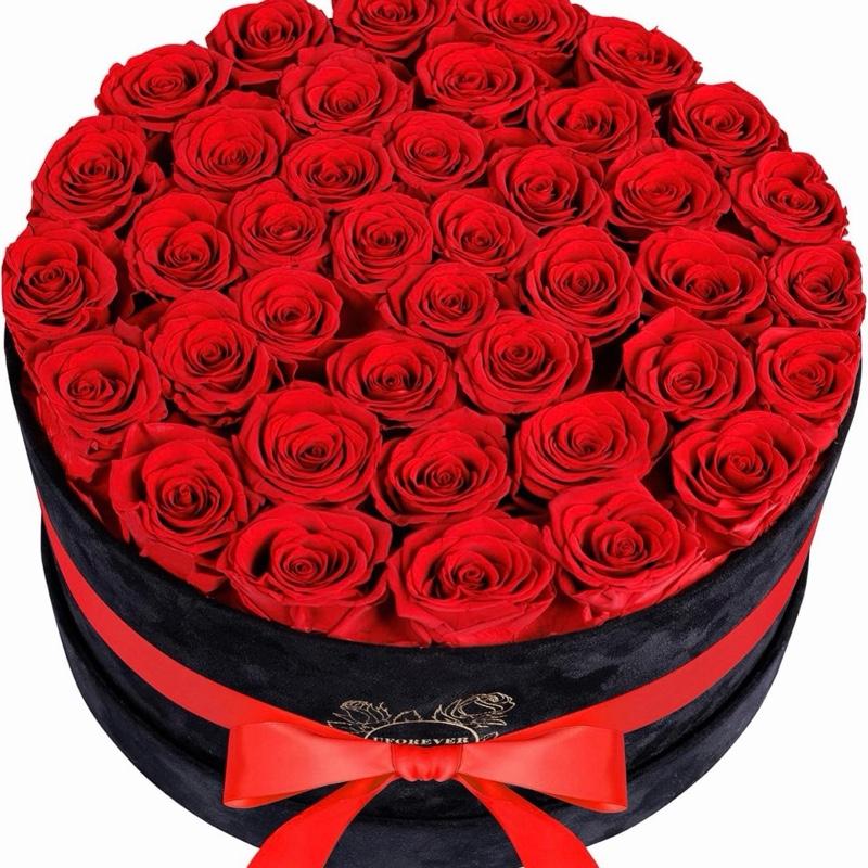 Luxury Gifts - 40 Red Rose Arrangement with Ferrero Rocher Chocolate Box for Special Occasions