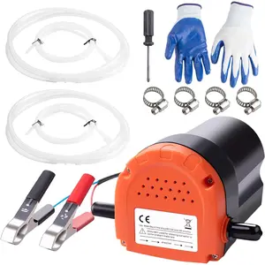 Oil Change Pump Extractor 12V 80W, Upgraded Diesel Fluid Scavenge Suction Oil Transfer Pump with Tube, Marine Oil Change Pump and Electric Oil Pump, For Boat Car Motorcycle ATV