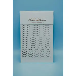 Metallic Arc Nail Decals