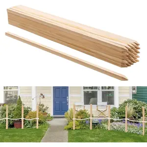 VEVOR Wooden Garden Stakes, 25 Pcs 48x0.75x0.75 in Survey Grading Stakes, Garden Ground Stake with Sharp Point, Fir Wood Plant Support Stake, Sign Posts for Silt Fence Backyard Boundaries BaselinesVEVOR Super Brand Day