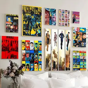 Cartoon Art I-InvincibleS Classic Retro Poster Canvas Poster Artwork Cute-Style Room Decor