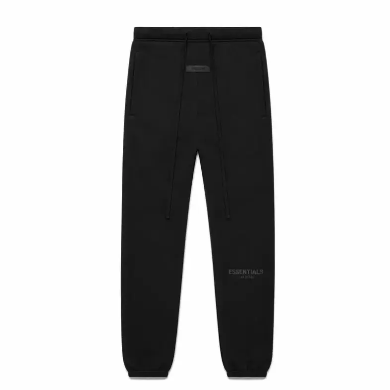 Fear of God Essentials Sweatpants SS22 (Stretch Limo) - 130BT212030F - Casual Black Unisex Fashionwear Menswear Man