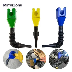 3 Counts Retractable Automatic Fuel Funnel Clip Bottle,Retractable Funnel with Flexible Hose and Filter,Funnel for Oil Change Transfer Tool for Oil,Gasoline,Coolant,For Cars,Motorcycles & Engines,MirrorZone.