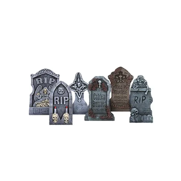6 Piece Tombstone Decoration Set