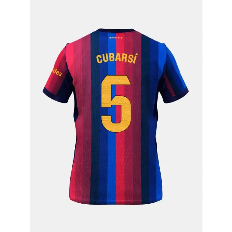 Cubarsi 5 Men's 2026 Blue Red Home Soccer Jersey, Custom Player Name Number, Athletic Match Shirt for Game Day