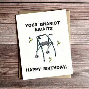 Funny Birthday Card with Envelope, 1 Count Creative Birthday Card for Him Or Her, Unique Gift Idea for Women and Men, Perfect for Birthday Celebrations, Custom Message Card