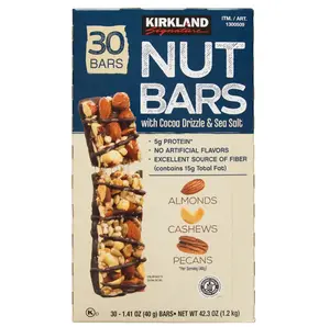 Kirkland Signature Nut Bars, 1.41 oz, 30-count