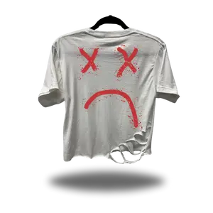 ROAD RASH WHITE CROP TOP