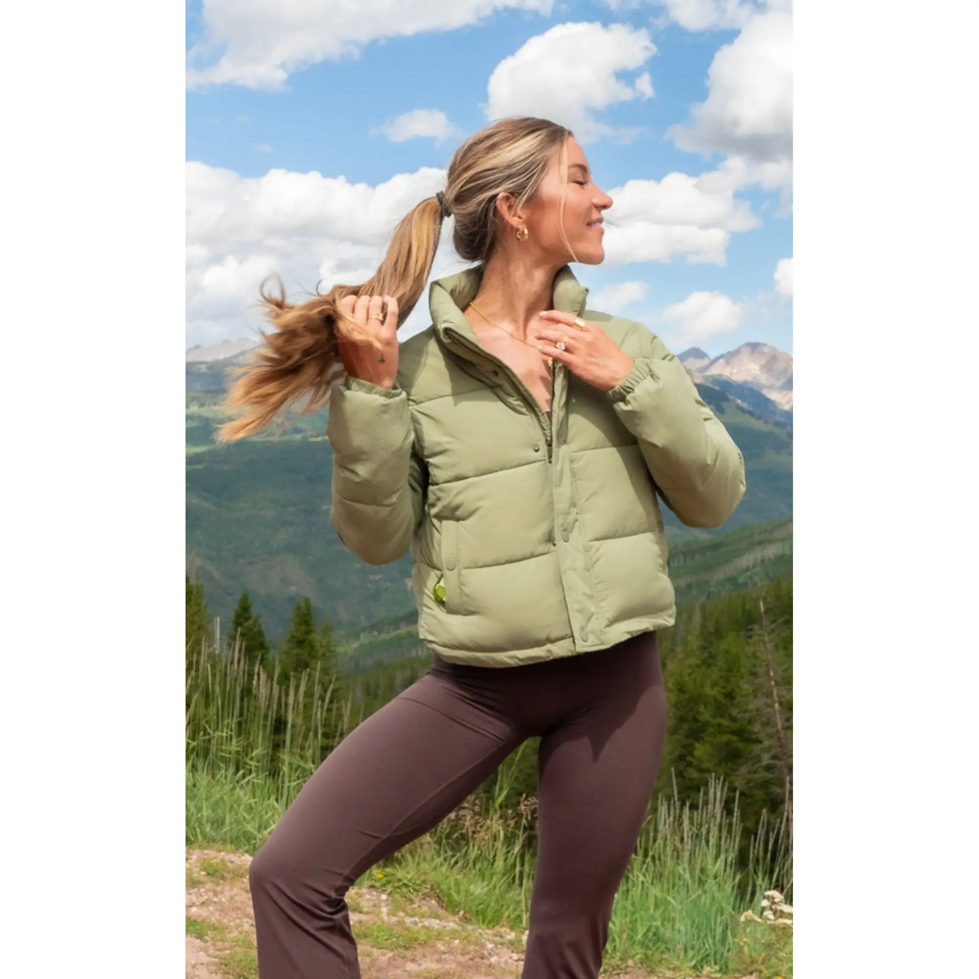 Vitality Vitality Convertible Puffer - Matcha