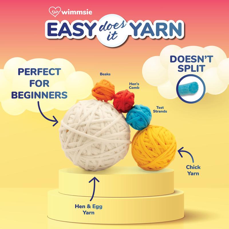 Wimmsie Crochet Kit - Chicken & Egg - White (FBA)