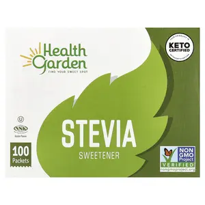 Health Garden Stevia Sweetener, 100 Packets