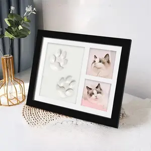 Pet Paw Print Commemorative Photo Frame Cat Dog Ink Pad Colorful Hand Foot Print DIY Souvenir Ink Pad Stamp Photo, Dog Paw and Nose Printing Kit, Pet Dog and Cat Souvenir Gift, Commemorative Gift, Pet Souvenir