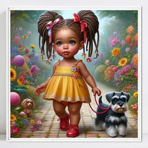 Cartoon Pattern DIY Diamond Arts Colorful Painting Kit without Frame, DIY Decorative Art Picture for Beginner, Wall Art Decor for Home Living Room