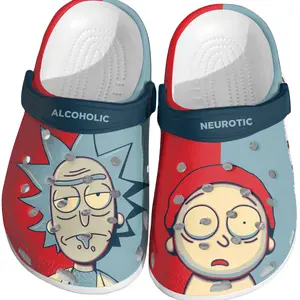 Rick and Morty Clogs with Bold Character Graphics for Fun Everyday Wear – Casual Footwear for Daily Use Walking Shoes