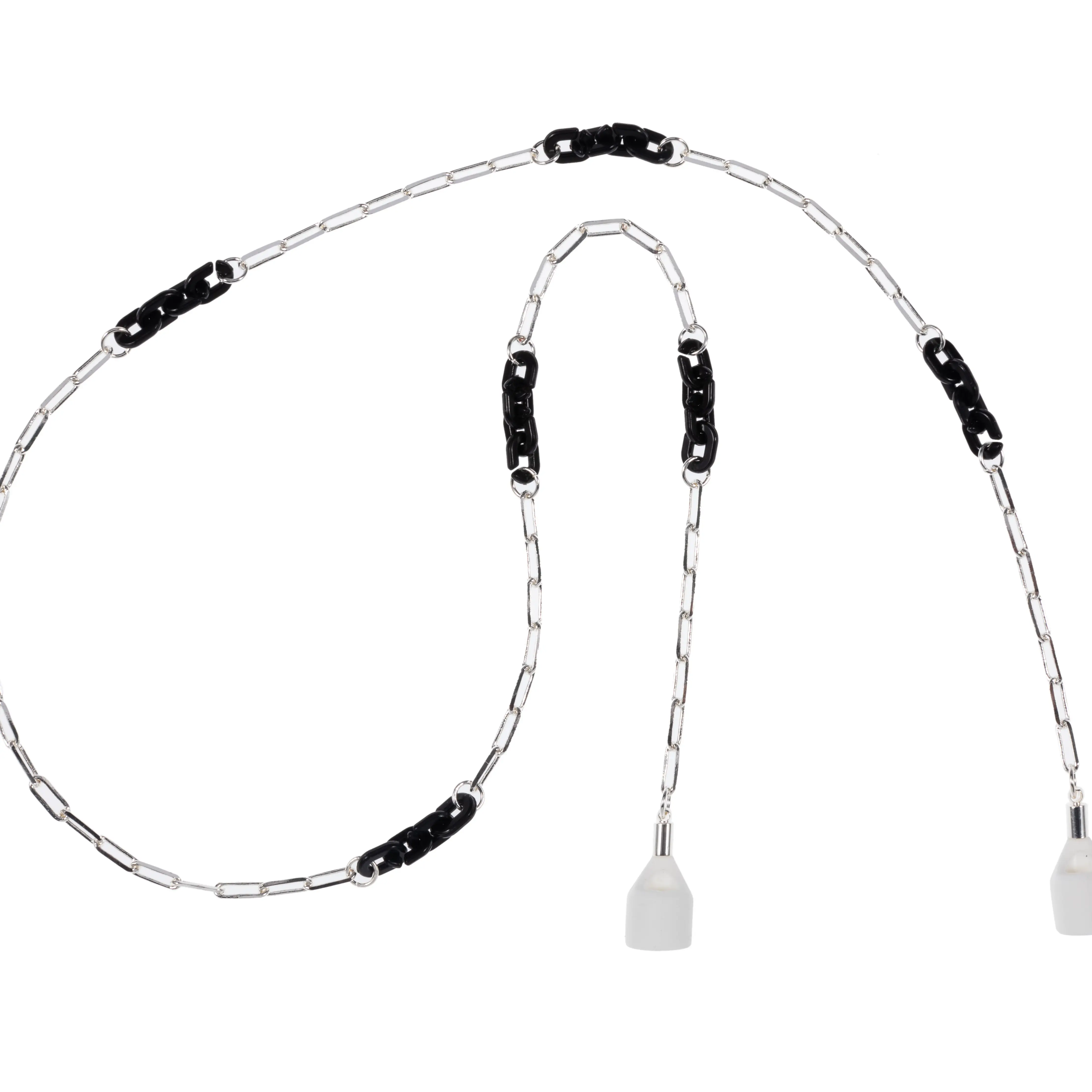 Espresso Black Silver AirPod Chain