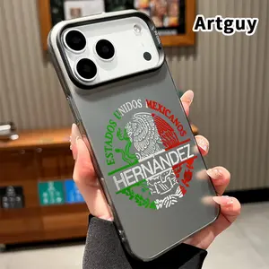 Phone Case for iPhone 17 Pro Max 16 Plus 15 14 13 12 11 Air E Mexican Heritage Emblem Pattern Full Body Protection Anti-Scratch PC Smartphone Cover