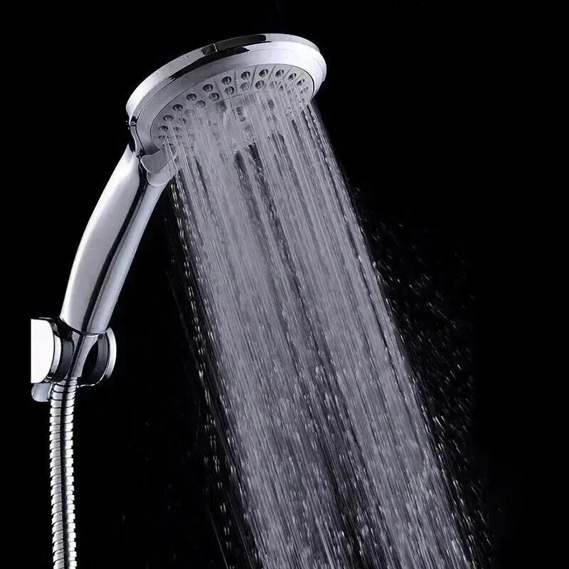 High Pressure Shower Head 5 Settings Handheld Spray with 5 FT Hose for ...