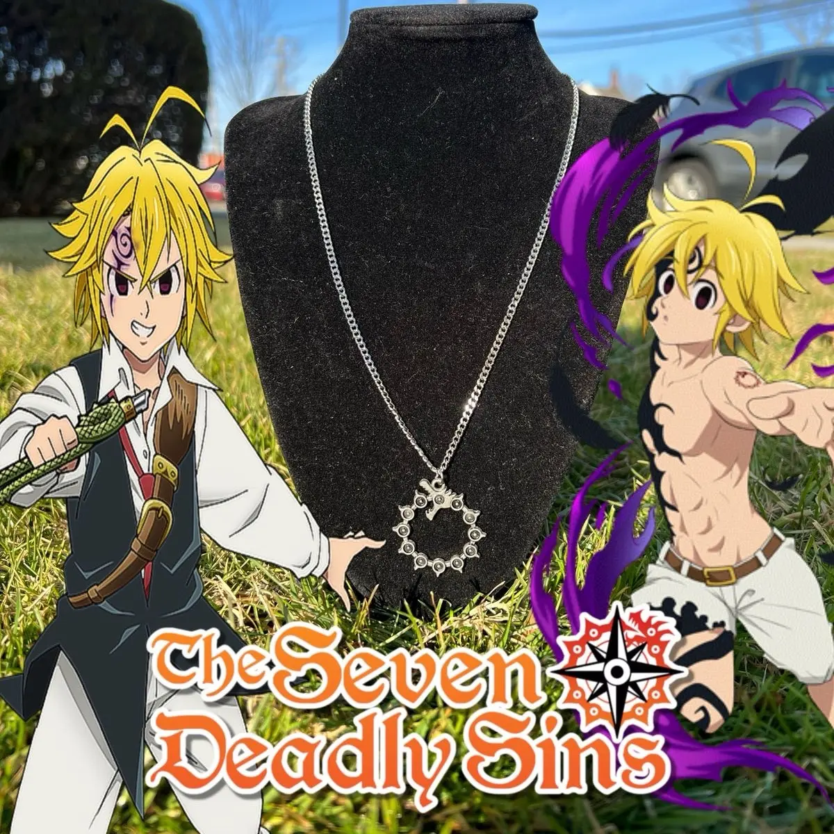 The Seven Deadly Sins Meliodas Necklace - Anime Inspired Jewelry