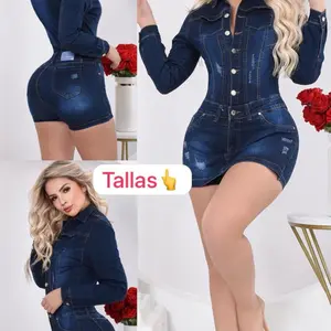 Jeans enterizo chor falda colombiana