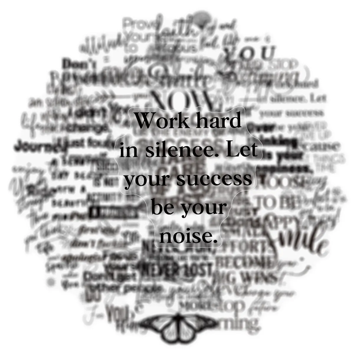 50pcs Transparent English Motivational Quotes, Transparent PET Material Graffiti Stickers, Sticker Sheets, Suitable for Suitcases, Phone Cases, Laptops, Helmets, Skateboards, Waterproof Decoration, DIY Creative Stickers